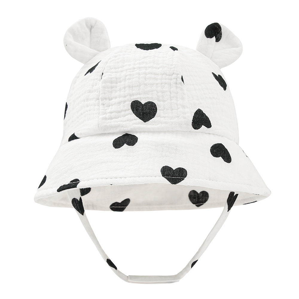 Infant Cotton Sun Hat with Bunny Ears