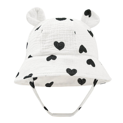 Infant Cotton Sun Hat with Bunny Ears