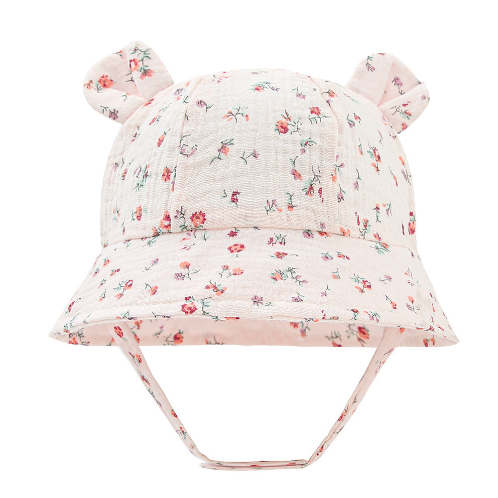 Infant Cotton Sun Hat with Bunny Ears