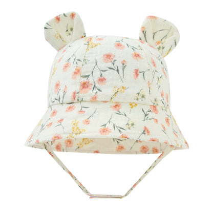 Infant Cotton Sun Hat with Bunny Ears