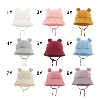 Infant Cotton Sun Hat with Bunny Ears