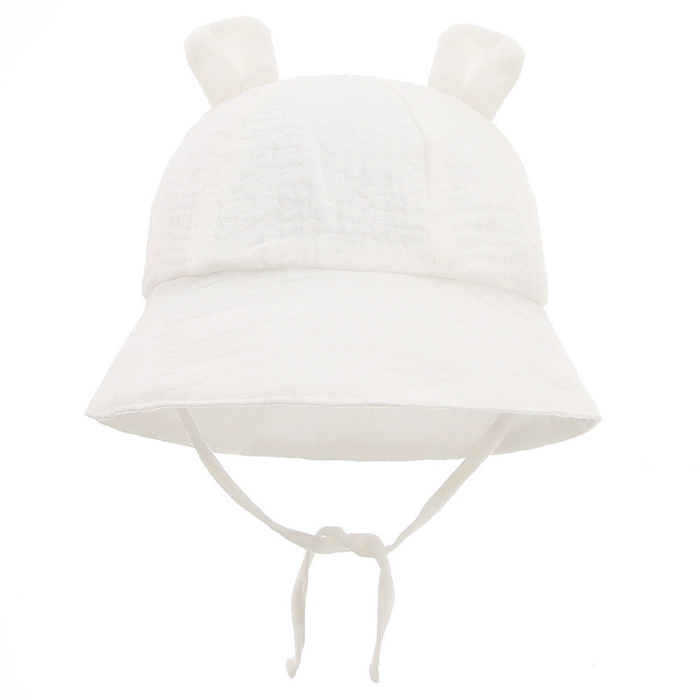 Infant Cotton Sun Hat with Bunny Ears