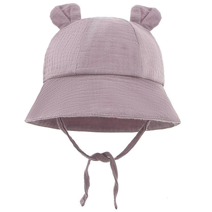 Infant Cotton Sun Hat with Bunny Ears