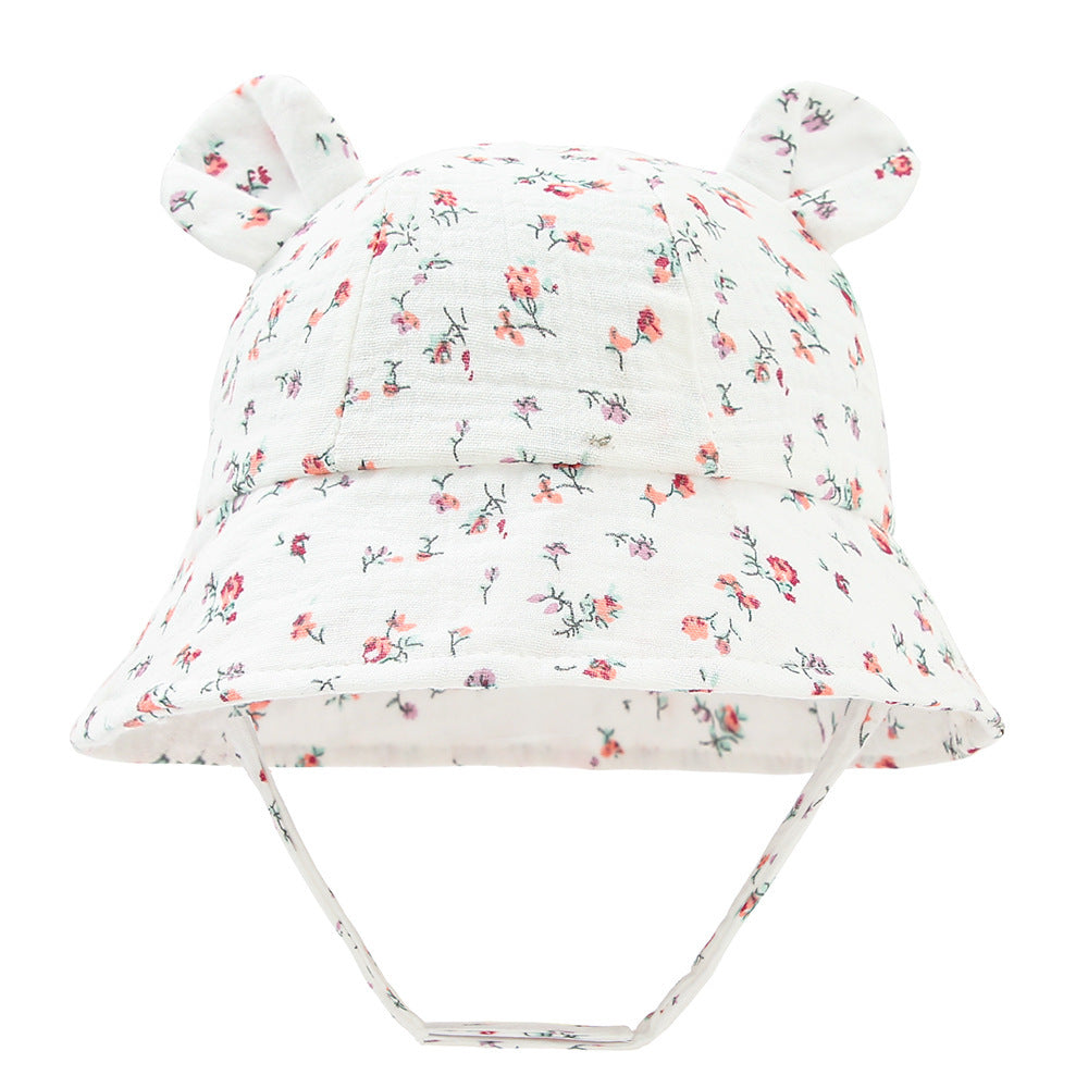 Infant Cotton Sun Hat with Bunny Ears