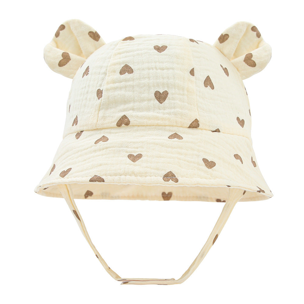 Infant Cotton Sun Hat with Bunny Ears