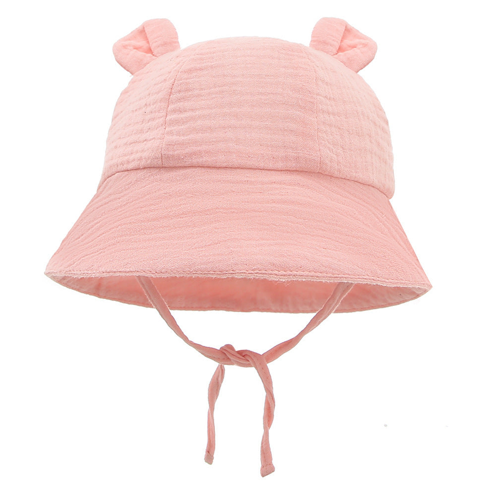 Infant Cotton Sun Hat with Bunny Ears