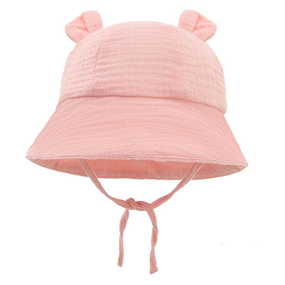 Infant Cotton Sun Hat with Bunny Ears