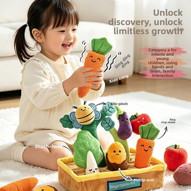 Infant Fruit Vegetable Plush Educational Play Set