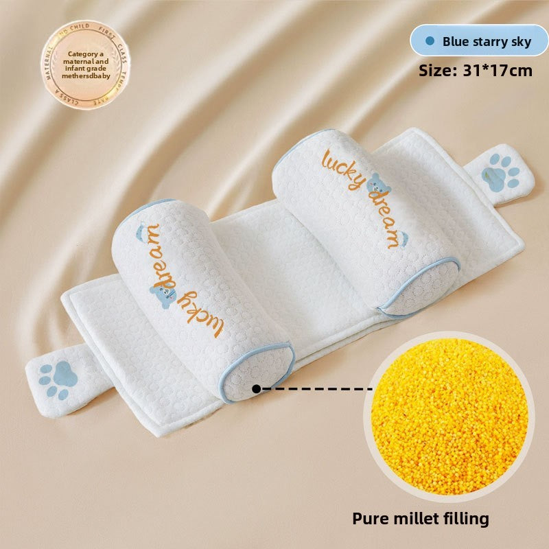 Infant Head Shaping Pillow with Millet Filling