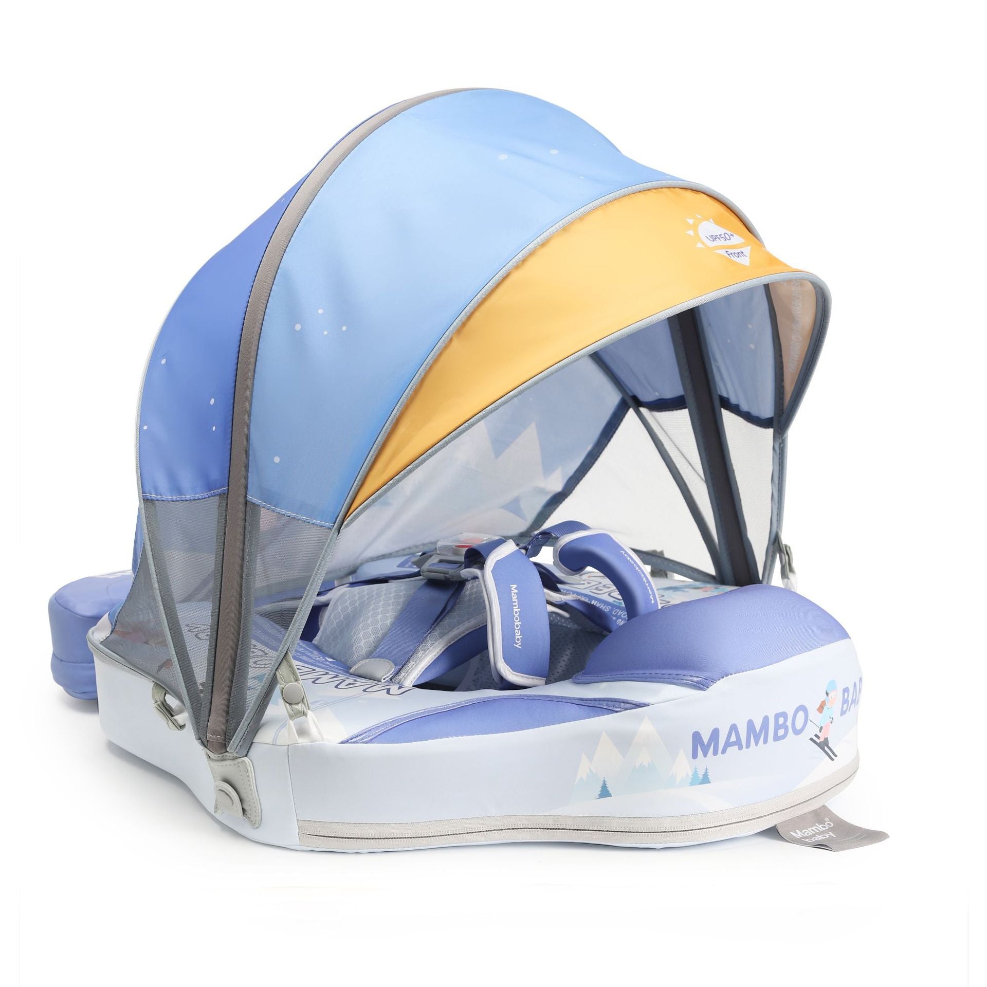 Infant Inflatable-Free Swimming Ring with Sun Canopy
