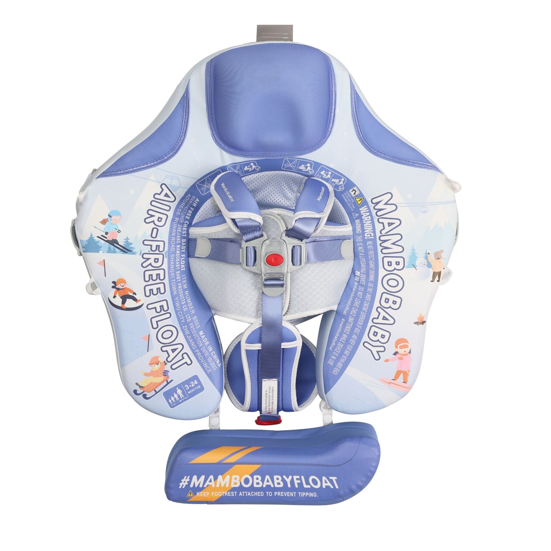 Infant Inflatable-Free Swimming Ring with Sun Canopy