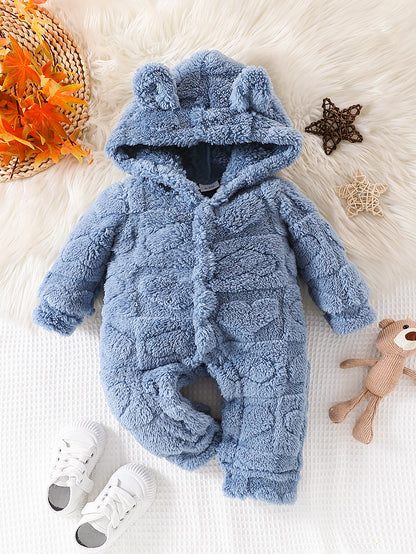 Infant Plush Hooded Bodysuit