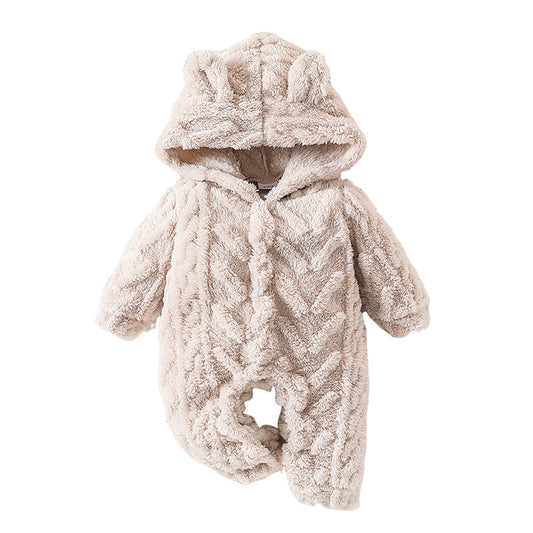 Infant Plush Hooded Bodysuit