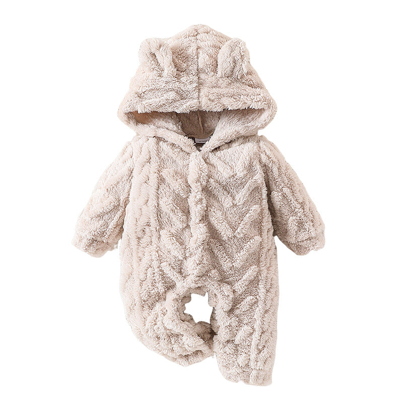Infant Plush Hooded Bodysuit