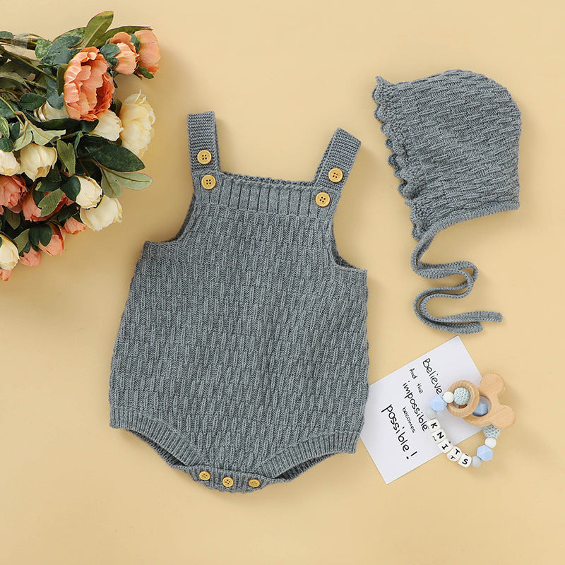 Infant Romper and Hat Set
