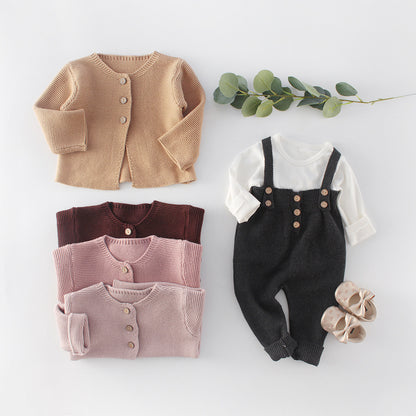 Infants Knitted Jacket Romper