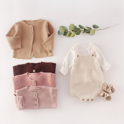 Infants Knitted Jacket Romper