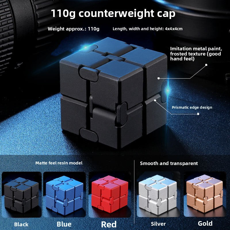 Infinite Fidget Cube Alloy Metal Decompression Toy