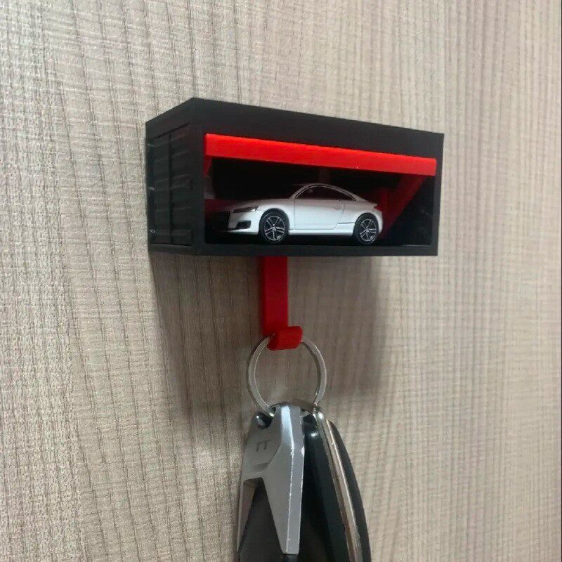 Infinite Mirror Garage Key Holder with LED Light