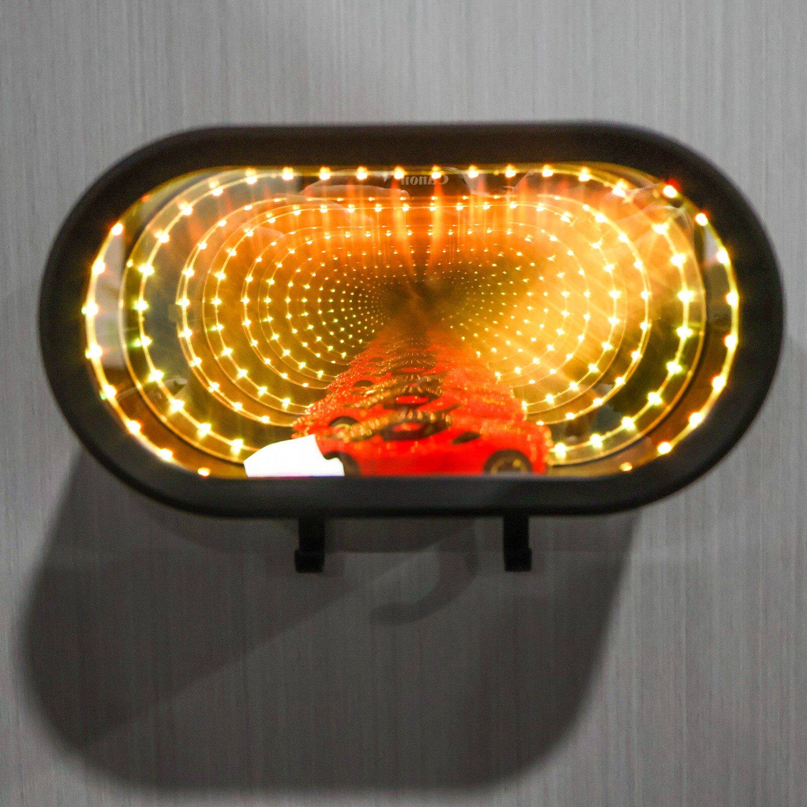 Infinite Mirror Garage Key Holder with LED Light