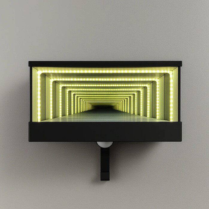 Infinite Mirror Garage Key Holder with LED Light