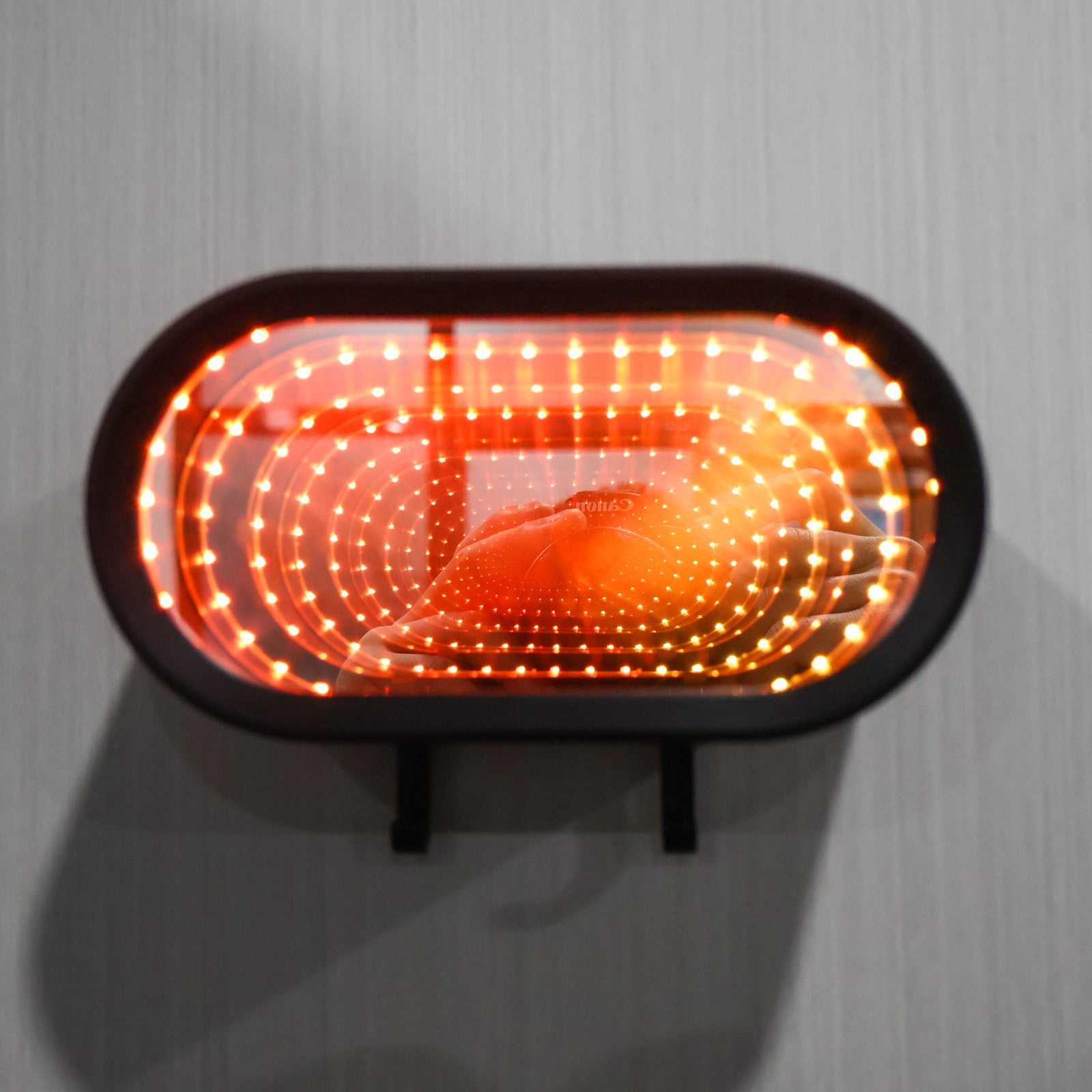 Infinity LED Garage Key Holder with Mirror