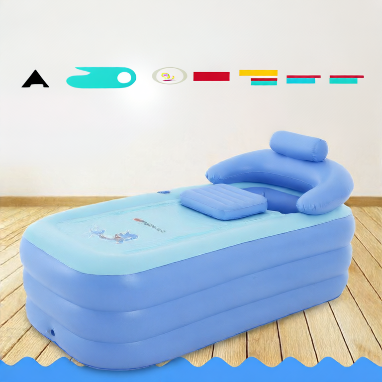 Inflatable bathtub bath basin