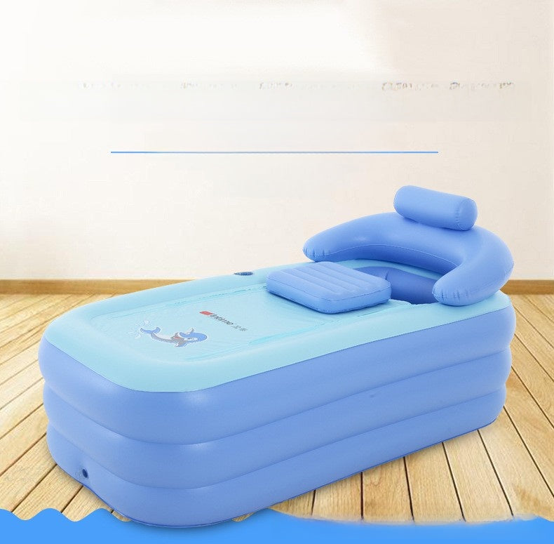 Inflatable bathtub bath basin