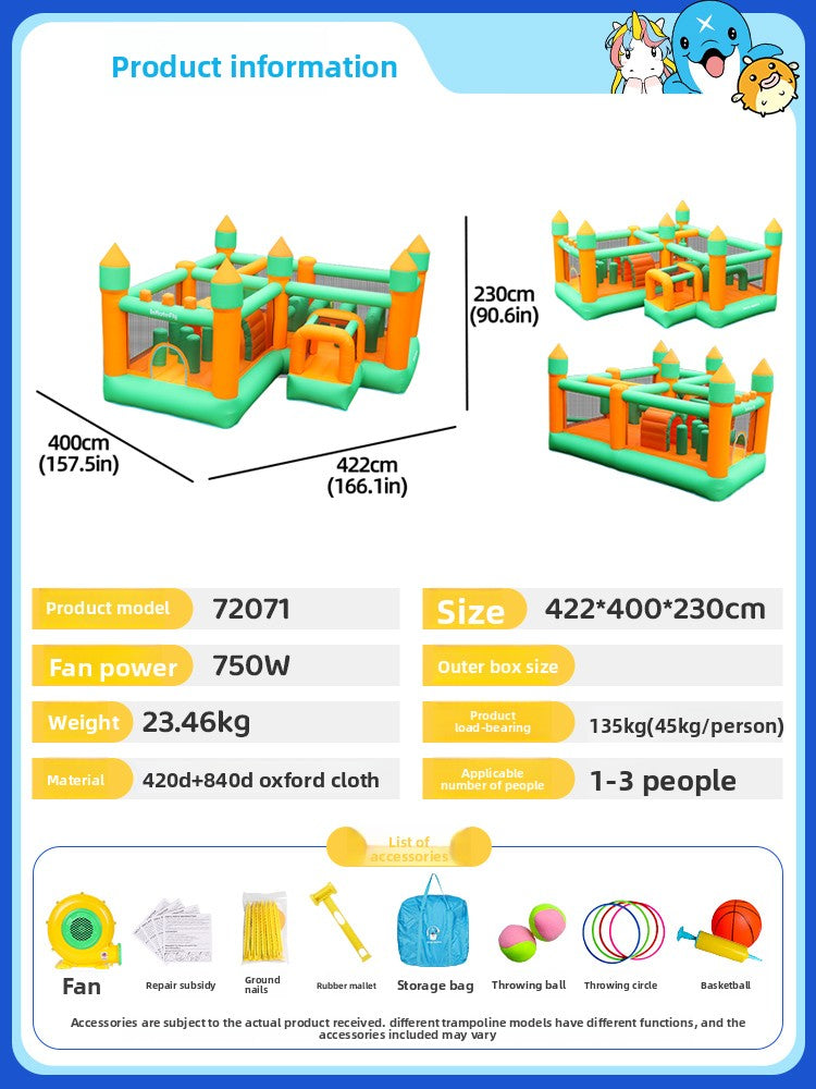 Inflatable Bounce House with Slide