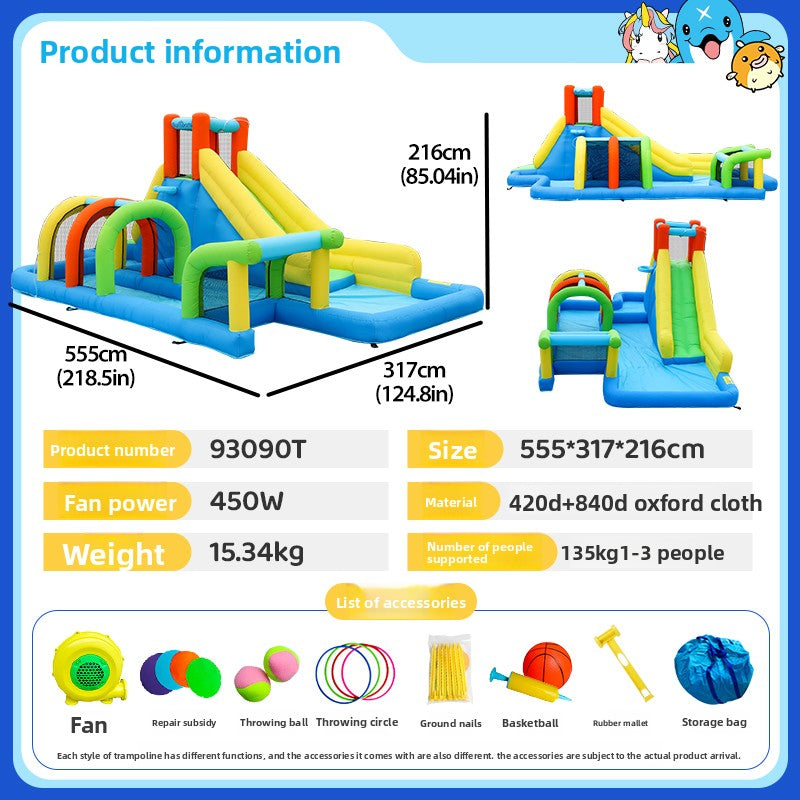Inflatable Bounce House with Slide