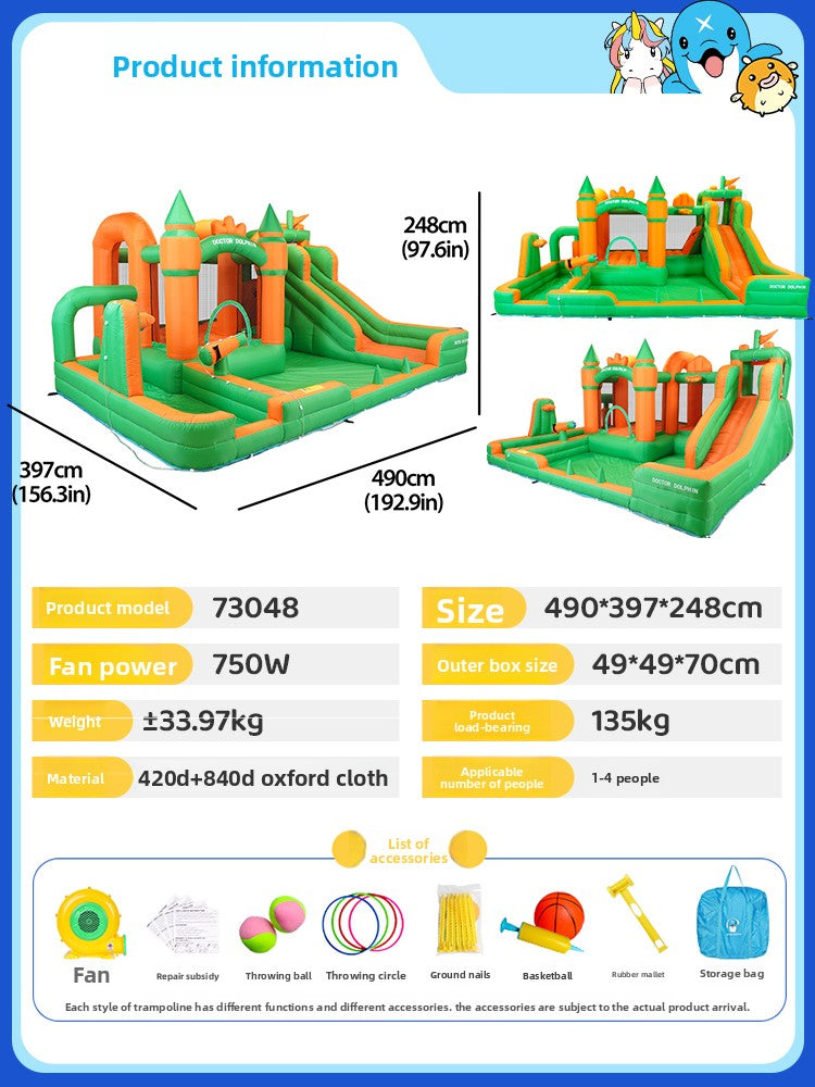 Inflatable Bounce House with Slide