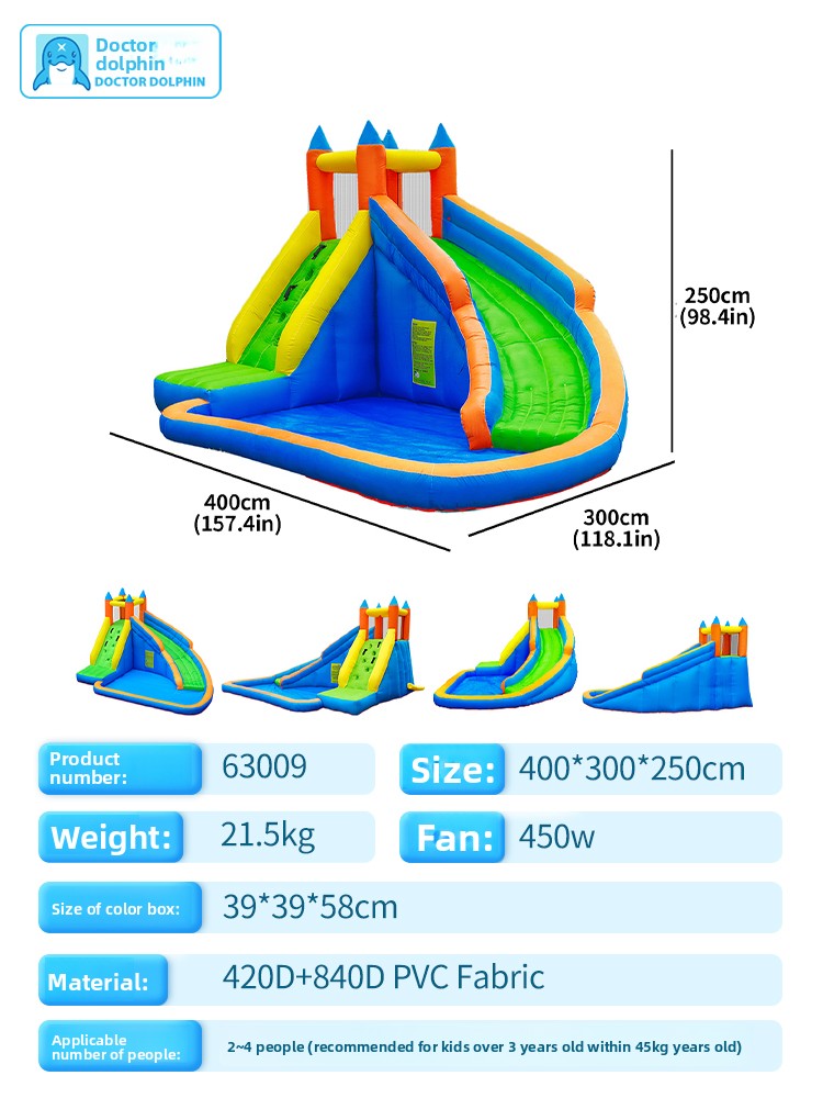 Inflatable Bounce House with Slide