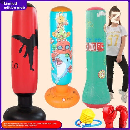 Inflatable boxing pole toys