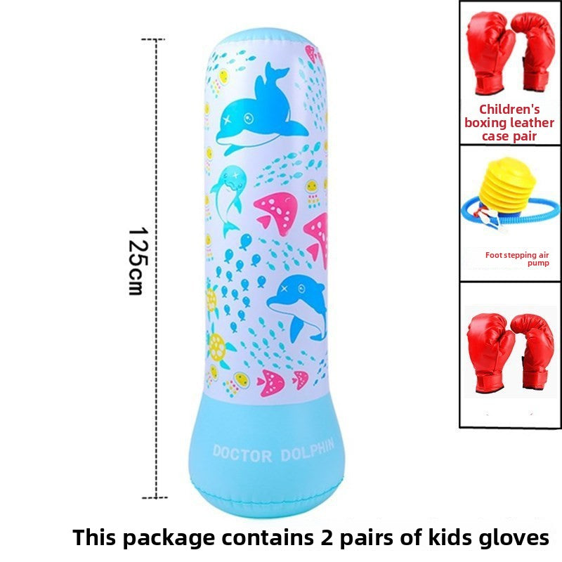 Inflatable boxing pole toys
