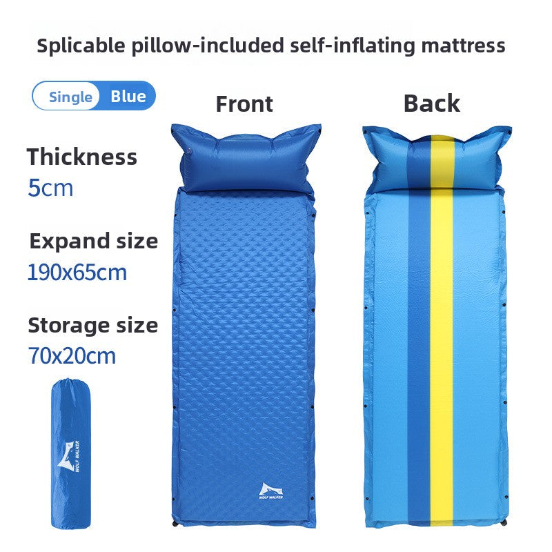 Inflatable camping mat