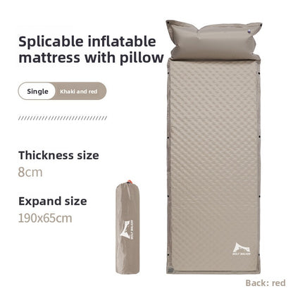 Inflatable camping mat
