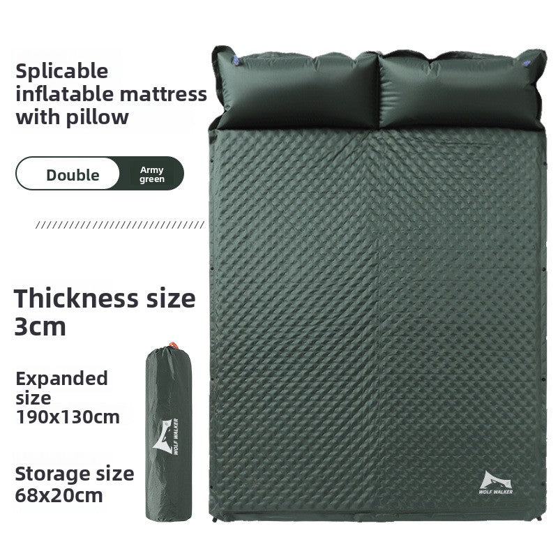 Inflatable camping mat