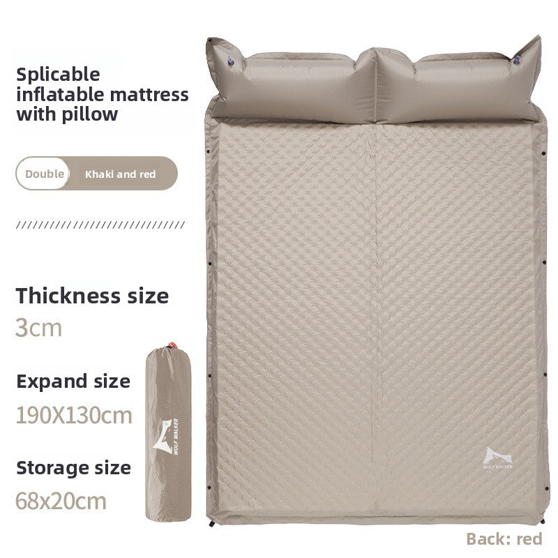 Inflatable camping mat