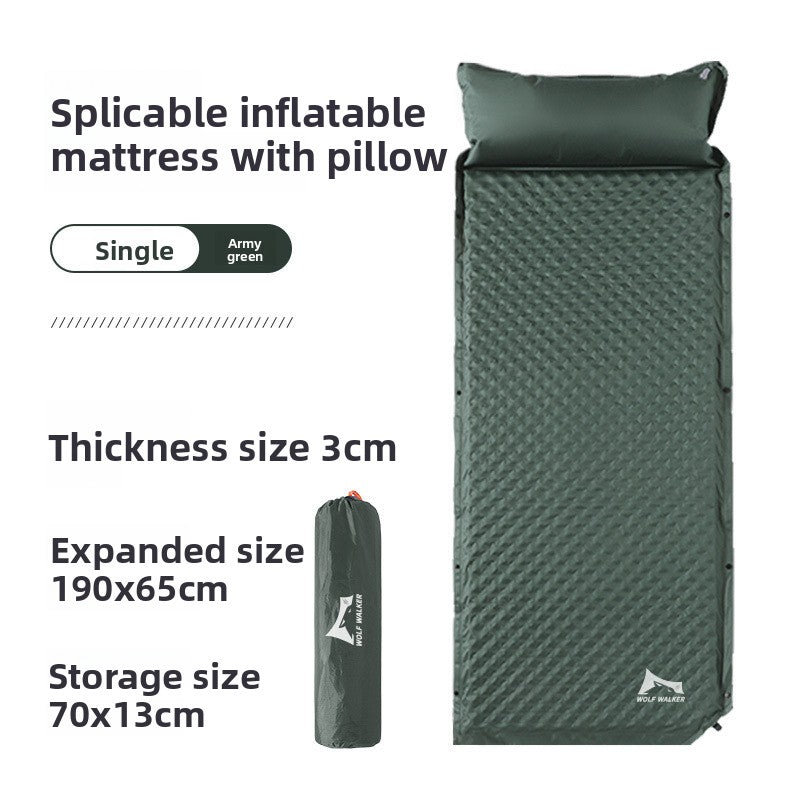 Inflatable camping mat
