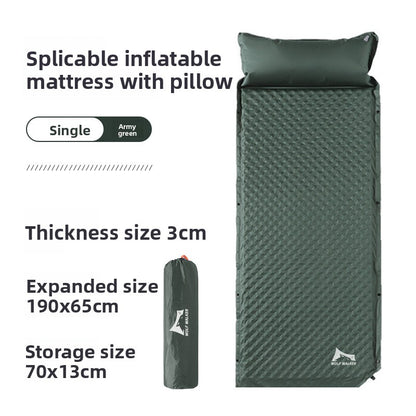 Inflatable camping mat