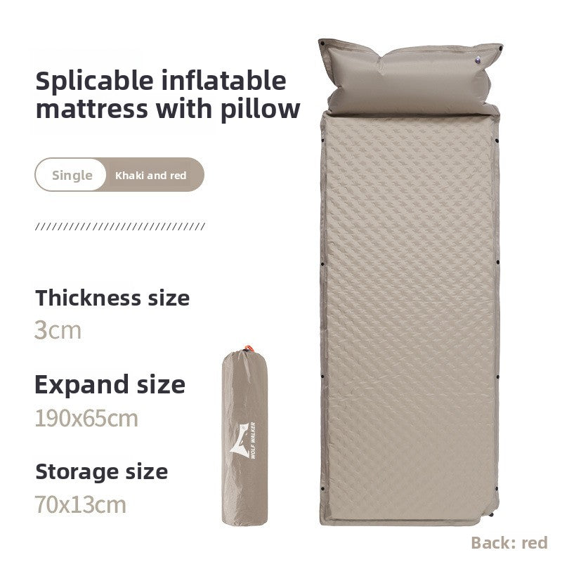 Inflatable camping mat