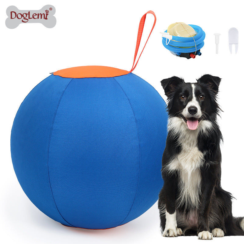Inflatable Chew Resistant Dog Ball for Training