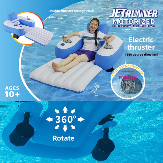 Inflatable Electric Floating Chair with Propeller