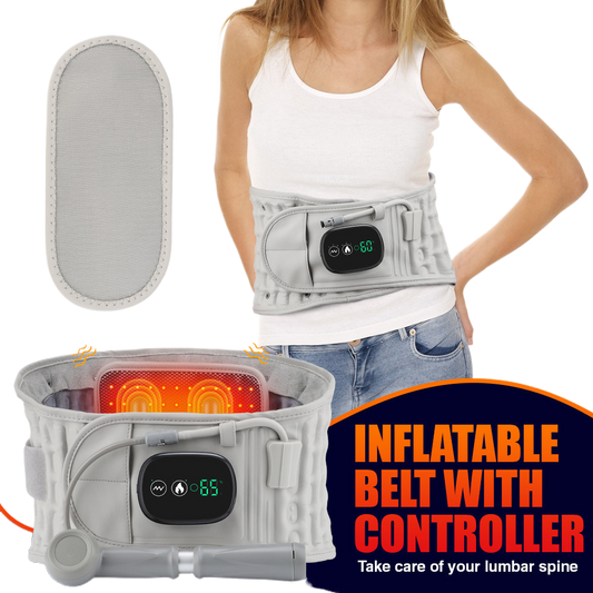 Inflatable electric heating waistband