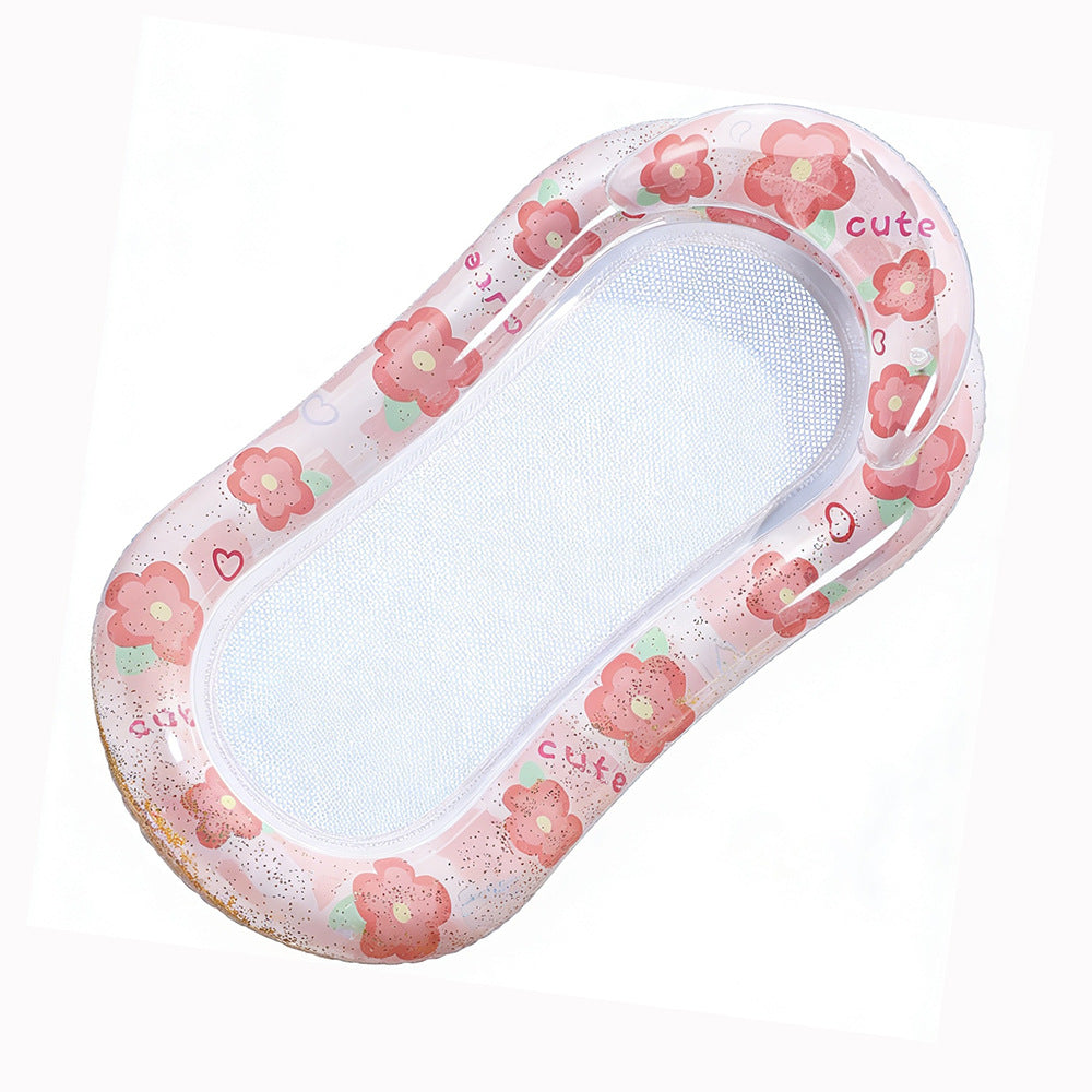 Inflatable Flamingo Lounge Chair with Mesh Backrest