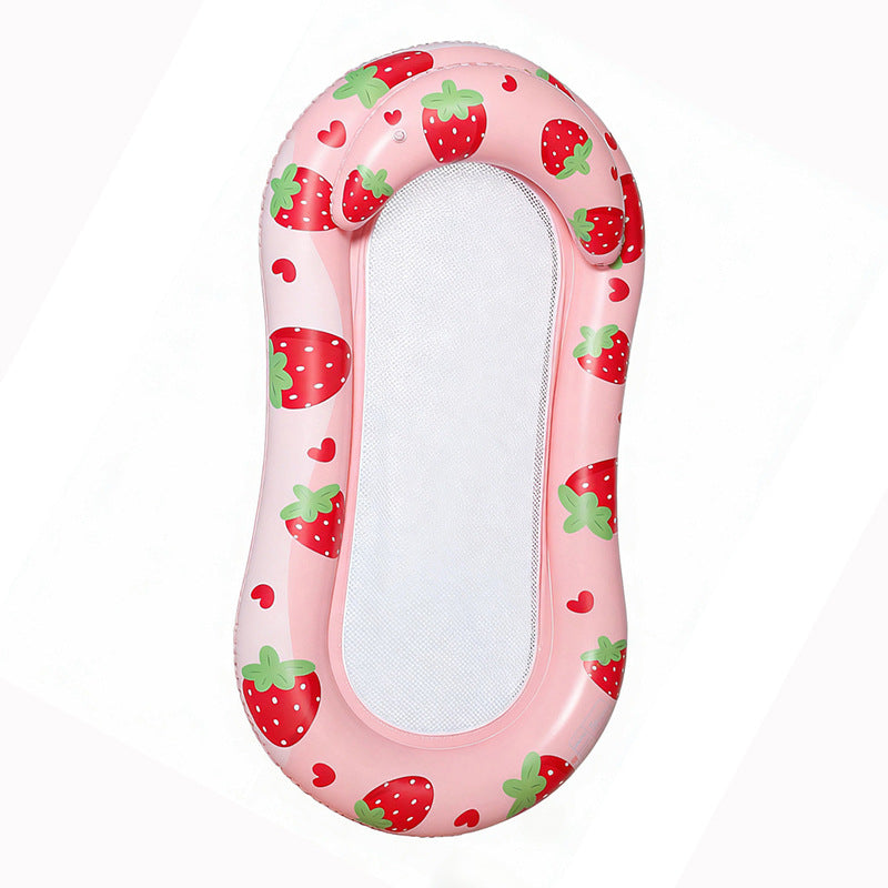 Inflatable Flamingo Lounge Chair with Mesh Backrest