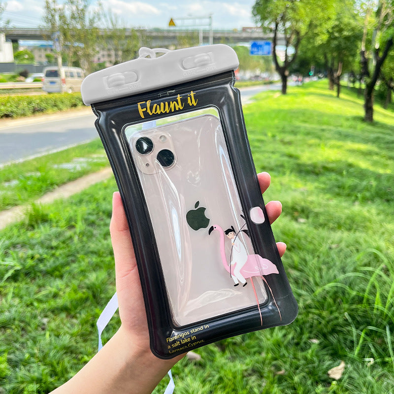 Inflatable Floating Waterproof Phone Bag with Touchscreen