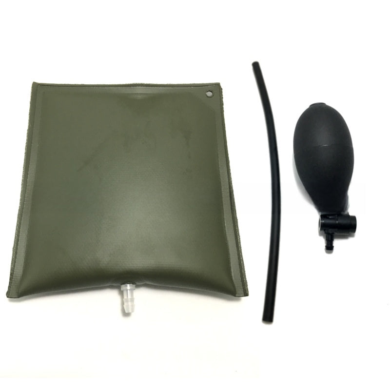 Inflatable leveling cushion