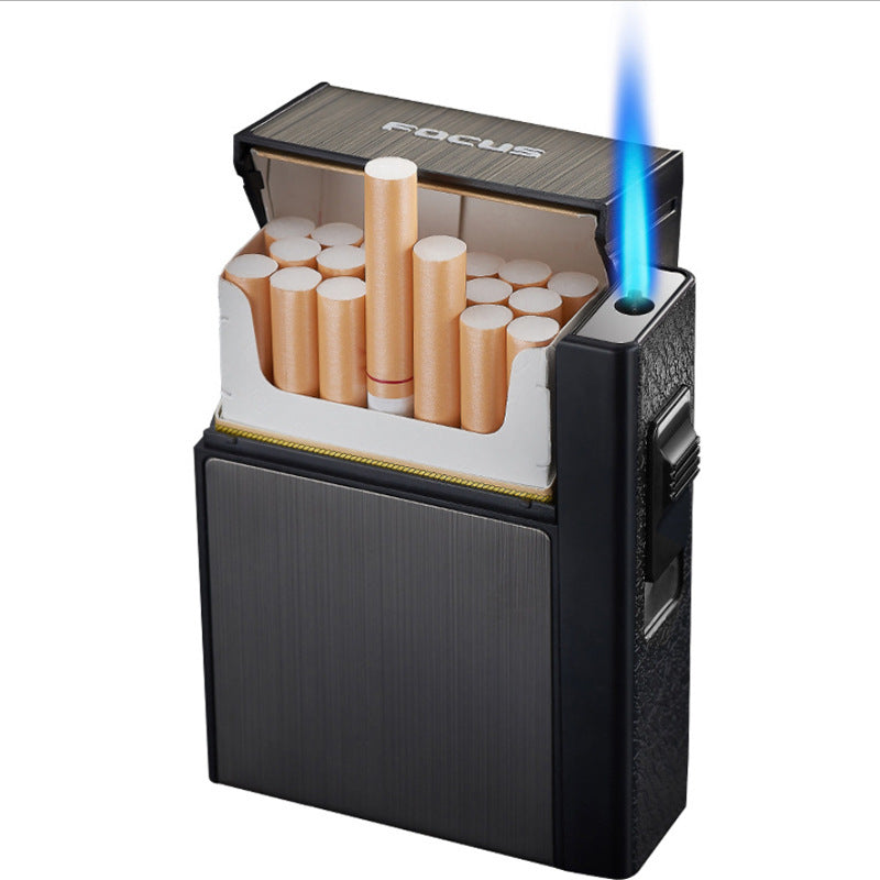 Inflatable lighter cigarette box