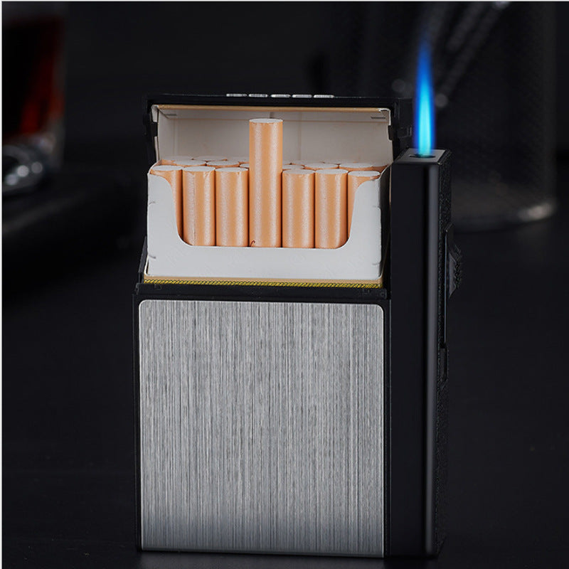 Inflatable lighter cigarette box